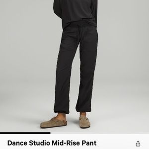 Black Lululemon Dance Studio Mid- Rise Pants